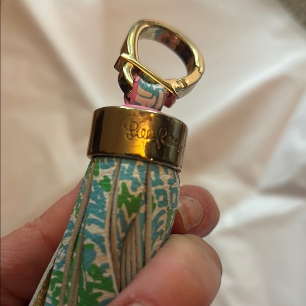 Lilly Pulitzer Tassel Bag Charm Key Fob - Picture 5 of 8